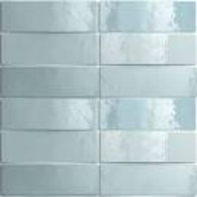 Centura 2.5" X 8" Artisan Glossy Aqua Wall Tile, available with install, at Alberta Hardwood Flooring.