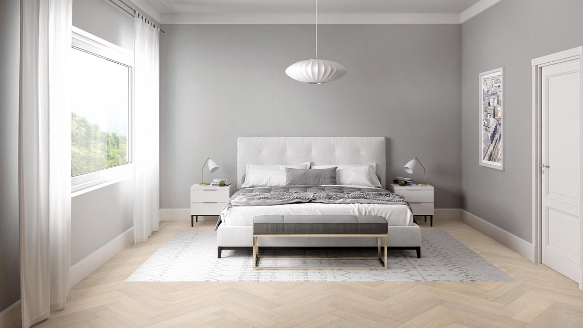 Abode by Kentwood Collection : Herringbone Brushed Oak Engineered Hardwood