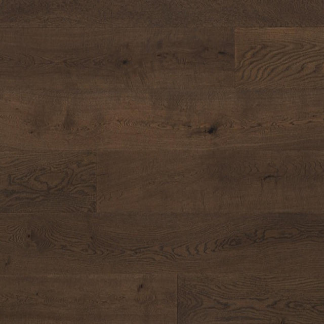 Achieve a luxurious and generous 7½" wide-plank effect at a very affordable price with Tempo. This rustic-grade hardwood in oak features brushed veneer, lively grain patterns and rich color variations. Some designs from the collection include additional touches, such as filled knots and custom stain treatments. Available with install at Alberta Hardwood Flooring. 