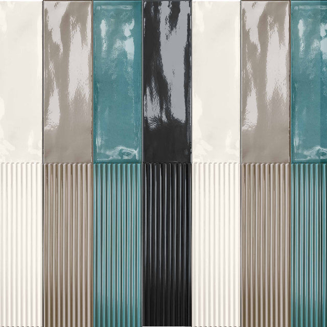 C &amp; S Terrazo Series Wall and Floor Tile, available with install, at Alberta Hardwood Flooring.

This 3″x8 wall tile has a moderate degree of color variation, and its available in a ribbed, glossy, and matte version, in a range of colors. Visit our showrooms to view all options in the collection.&nbsp;