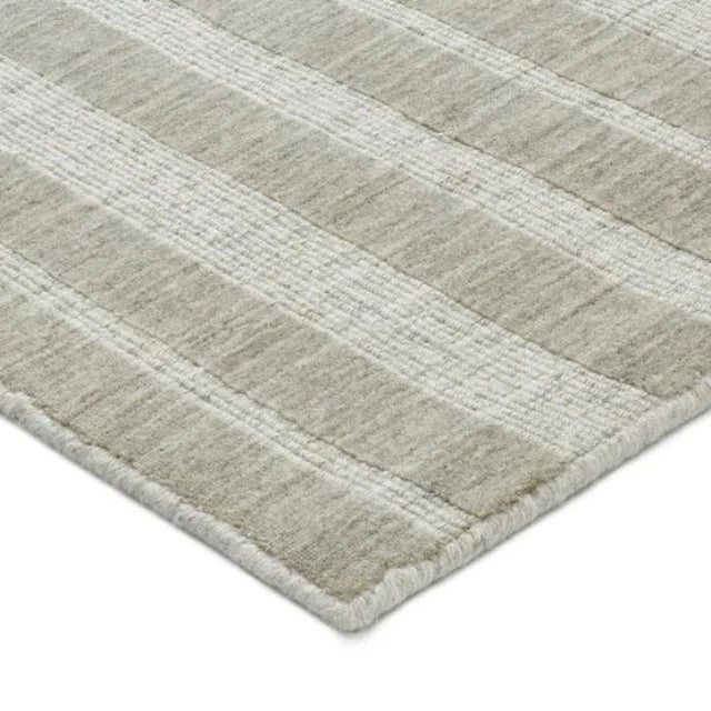 Stanton Rug Co Wool Blend Deva Defined Rug Aubree Striped, available to custom order at Alberta Hardwood Flooring.  The Aubree collection features a wool blend fiber and hand-loomed constructions. 