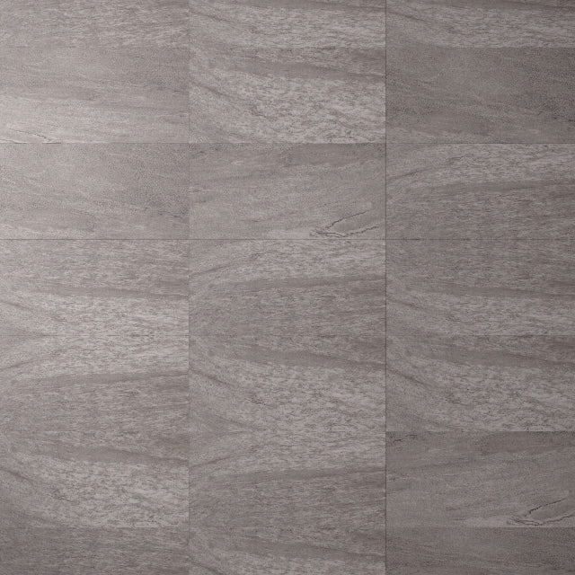 Torlys EverTile™ Premier Cenere Grey Luxury Vinyl, a wide plank, low sheen floor available at Alberta Hardwood Flooring.