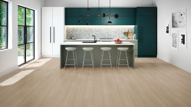 Montane’s wide 7½” planks feature a new wood-embossed, ultra-matte finish and 4-sided color-matched bevels. The European design inspired colorway comes in clean decors with few knots and a beautiful cathedral and rift characteristic.

This collection contains 5 color options : Lucy, Jesslyn, Adeline, Damian and Nolan. Visit Alberta Hardwood Flooring.