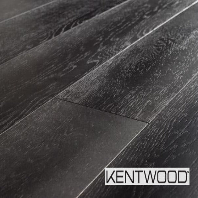 Kentwood European Plank Brushed Oak Black Tusk Engineered Hardwood - In Stock at our Edmonton location. This is a discontinued product. 