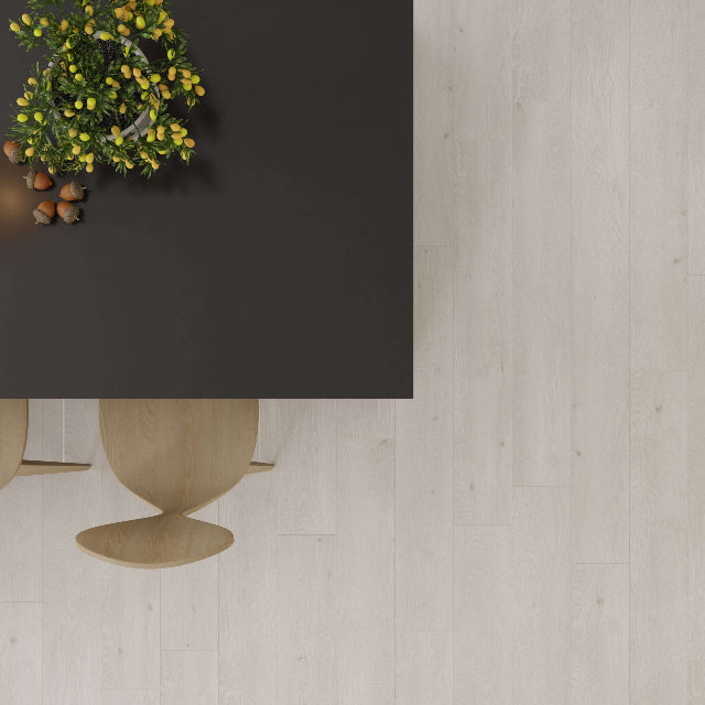 Torlys Rivera Valleggia Oak Laminate, wide laminate planks with realistic finishes and unmatched quality, available with install at Alberta Hardwood Flooring.