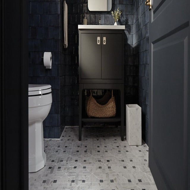 Ann Sacks Willow Heights by Studio McGee Marble Mosaic Floor and Wall Tile, available with install, at Alberta Hardwood Flooring.  Visit one of our showrooms to view in person, and to obtain pricing for this product. 