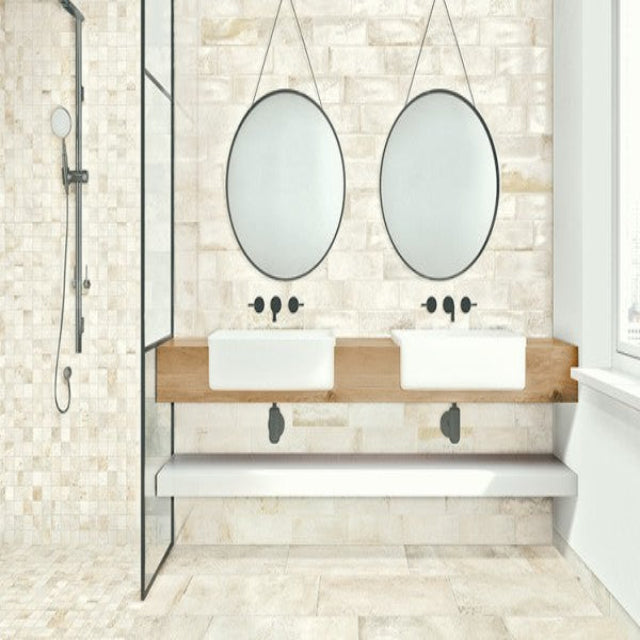 Tierra Sol Glo Collection Floor and Wall Tile, available with install, at Alberta Hardwood Flooring. Visit one of our showrooms to view in person, and to obtain pricing for this product.&amp;nbsp;

Glo because it glows. The 4x12 tile has a thick three dimensional gloss effect and the 12x24 tile has a very discreet sheen. The result is a soft, smooth stone look with bronze coloured inclusions for a truly appealing, warm and natural ambience.

This collection is available in 3 colors, and a 12&quot; x 24&quot;, and 4&quot; x 12