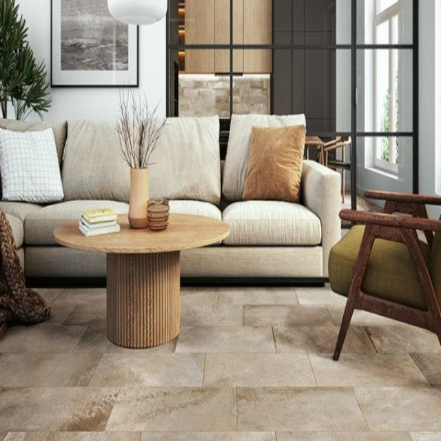 Tierra Sol Glo Collection Floor and Wall Tile, available with install, at Alberta Hardwood Flooring. Visit one of our showrooms to view in person, and to obtain pricing for this product.&amp;nbsp;

Glo because it glows. The 4x12 tile has a thick three dimensional gloss effect and the 12x24 tile has a very discreet sheen. The result is a soft, smooth stone look with bronze coloured inclusions for a truly appealing, warm and natural ambience.

This collection is available in 3 colors, and a 12&quot; x 24&quot;, and 4&quot; x 12