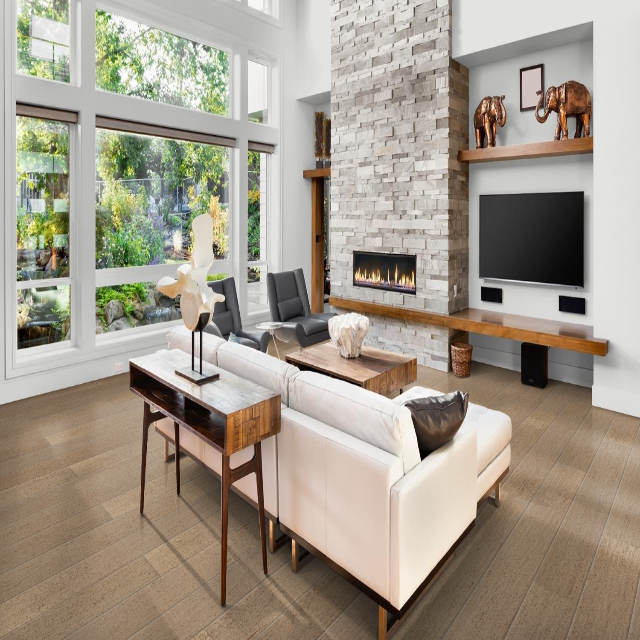 Torlys Cork XP Designer Paseo Merida, a natural cork floor, available with install, at Alberta Hardwood Flooring.