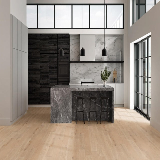 Kentwood Collection : Bohemia Brushed Oak. Available with install, at Alberta Hardwood Flooring.  Visit our showrooms to view this collection, and for product specifics. 