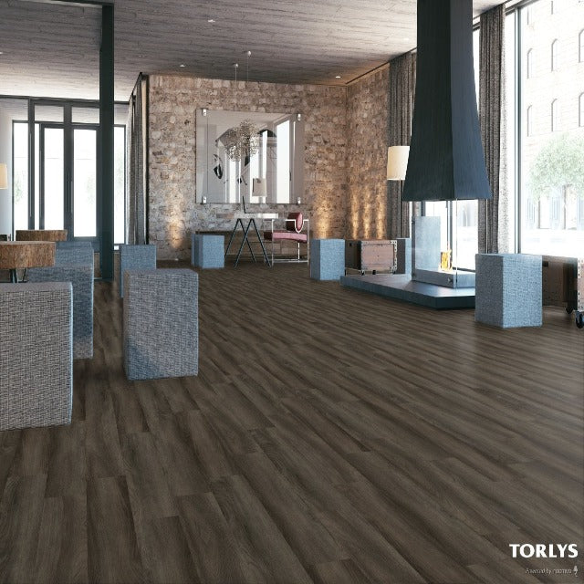 Torlys Rigidwood Firm Premier Arbour Luxury Vinyl, a wide plank, low sheen floor available at Alberta Hardwood Flooring.