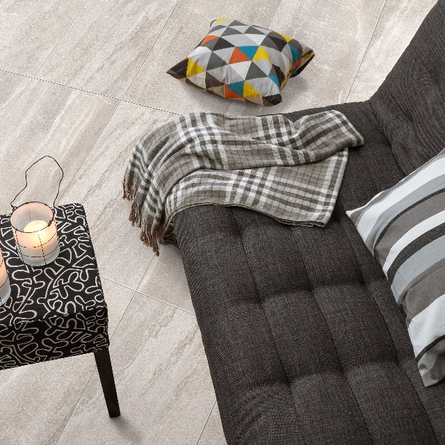 Ceratec 11.8&quot; X 23.6&quot; Pietra Moda Silver Floor Tile, available with install, at Alberta Hardwood Flooring.