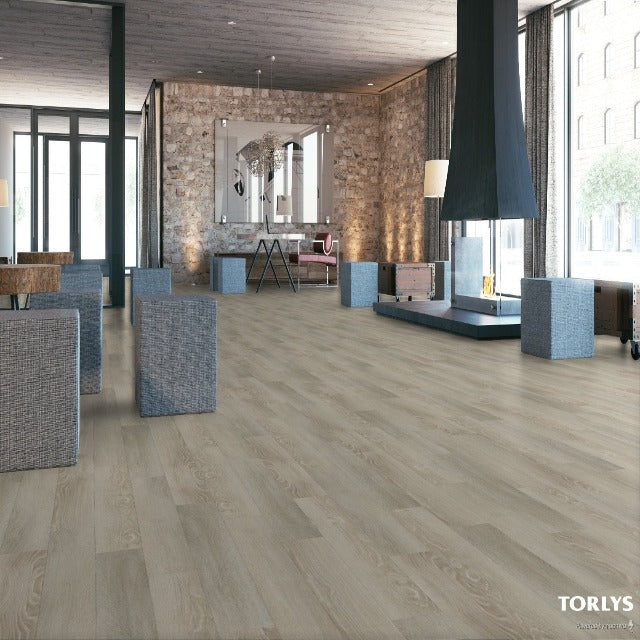 Torlys Rigidwood Firm Premier Dakota Luxury Vinyl, a wide plank, low sheen floor available at Alberta Hardwood Flooring.