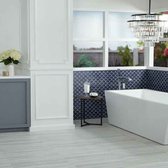 Daltile 3&quot; Revalia Fan Mosaic Tile