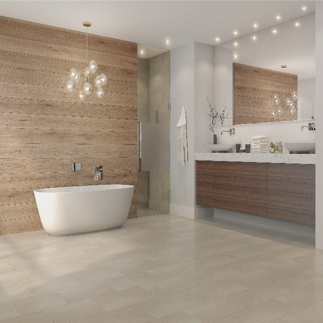 Torlys Evertile Premier Cliff Island Vinyl Tile, a large format authentic tile, available at Alberta Hardwood Flooring.
