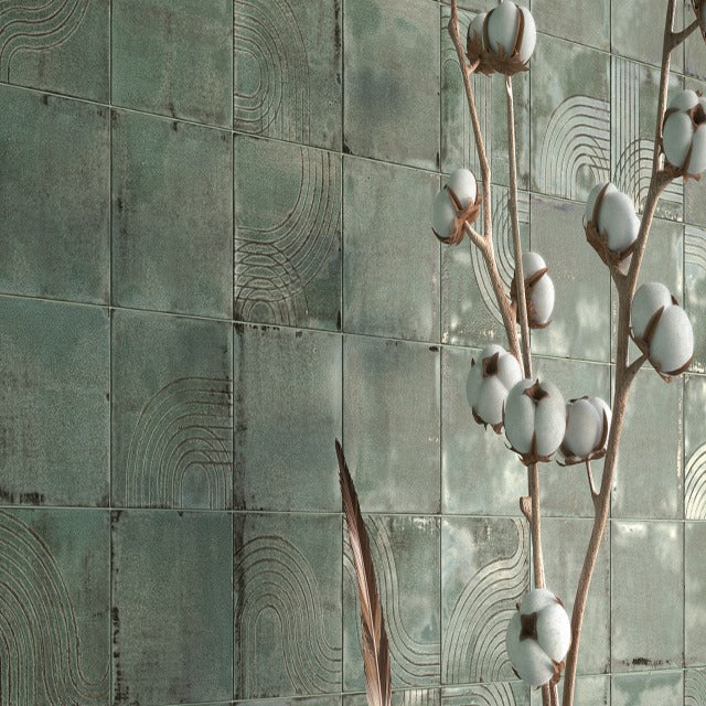 Ames Enso 5&quot; x 5&quot; Glazed/Matte Textured Ceramic Wall Tile, available with install, at Alberta Hardwood Flooring. 