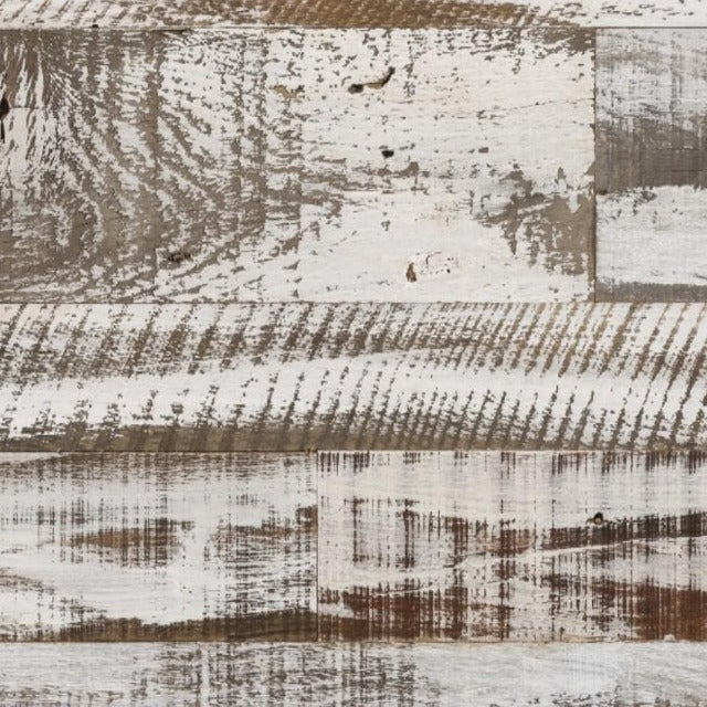 Havwoods Cypress Pine Sanded Reclaimed Creek Rustic Wall Strip. This reclaimed pine vertical product, with a white washed surface, offers original character for your space.  Alberta Hardwood Flooring is the exclusive western Canada suppliers of Havwoods products. For more information, on this or other products, please visit our showrooms.