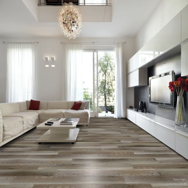 Megan, from the Ethos Legacy WPC Luxury Vinyl Plank  LVP collection, available at Alberta Hardwood Flooring. This is a high variation floor. 