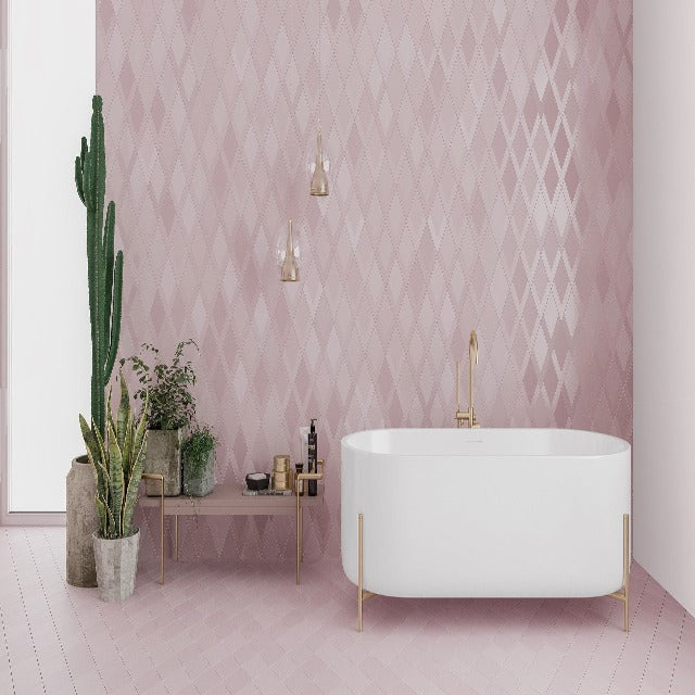 Tierra Sol Flow Diamond Glazed Floor and Wall Tile, available with install at Alberta Hardwood Flooring.