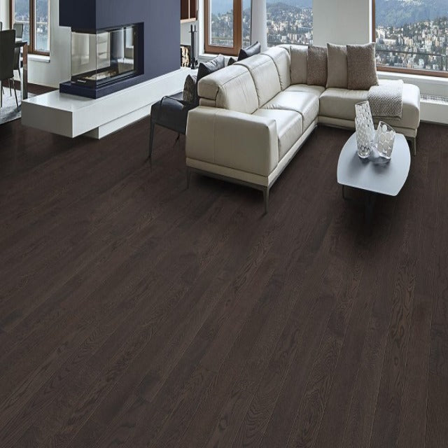 Fuzion Country Side Oak Wire Brushed Barn Waterfront, available with install, at Alberta Hardwood Flooring.
