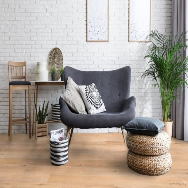 Fuzion Classical Elegance Oak Wire Brushed Symphony, available with install, at Alberta Hardwood Flooring.