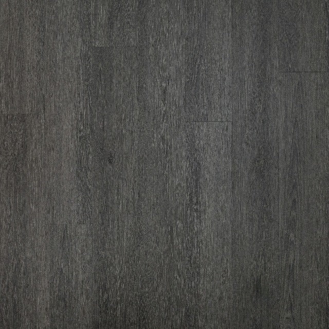 7.1" X 60.4" Ethos Signature Luxury Vinyl Plank LVP Serenity is a deep grey,  perfect for any space. The Ethos collection  of Luxury Vinyl Plank  exclusive to Alberta Hardwood, is waterproof and scratch resistant.
