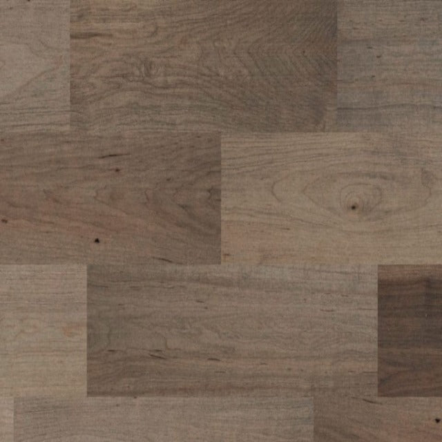 Fuzion Bistro Maple Wire Brushed Chai, available with install, at Alberta Hardwood Flooring.
