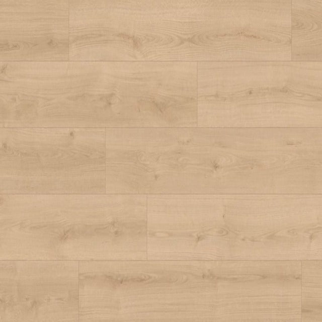 Fuzion Euro Classic Parkview Laminate, a wide plank, embossed light oak, available at Alberta Hardwood Flooring.