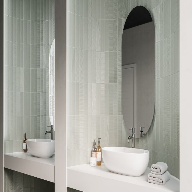 2.5&quot; x 10&quot; Tierra Sol Texiture Glossy or Matte Wall Tile, available with install at Alberta Hardwood Flooring.