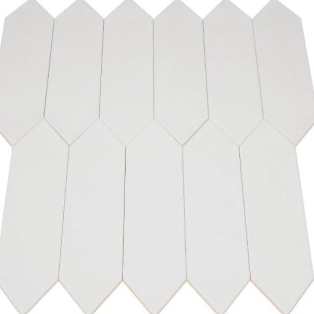 Ceratec Wind 4" x 12" Glossy White Wall Tile, available at Alberta Hardwood Flooring.