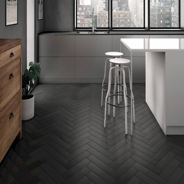 Centura 3.5&quot; X 14.5&quot; Babylon Matte Floor Tile, available with install, at Alberta Hardwood Flooring.