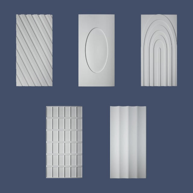 Kaza Diverge Concrete 3D Wall Tile, available with install, at Alberta Hardwood Flooring.