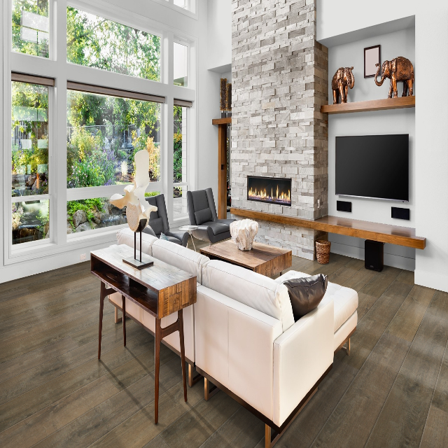 Torlys Colossia Barrington Oak, a wide oak, laminate floor, available at Alberta Hardwood Flooring.