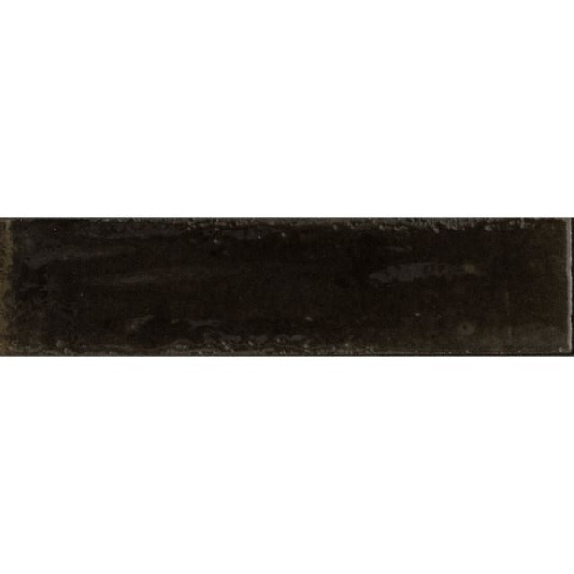 Ames Lume Black Glazed Glossy Wall Tile , available with install, at Alberta Hardwood Flooring.