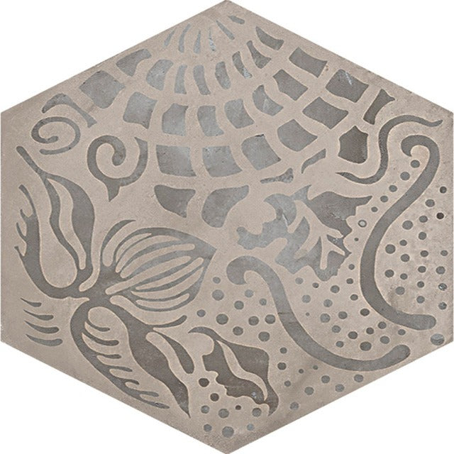 Ames Terra Hexagon Matte Porcelain Wall and Floor Tile, available with install, at Alberta Hardwood Flooring.